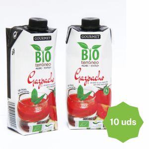 Gazpacho Andaluz ecológico 0,50. en pack de 10