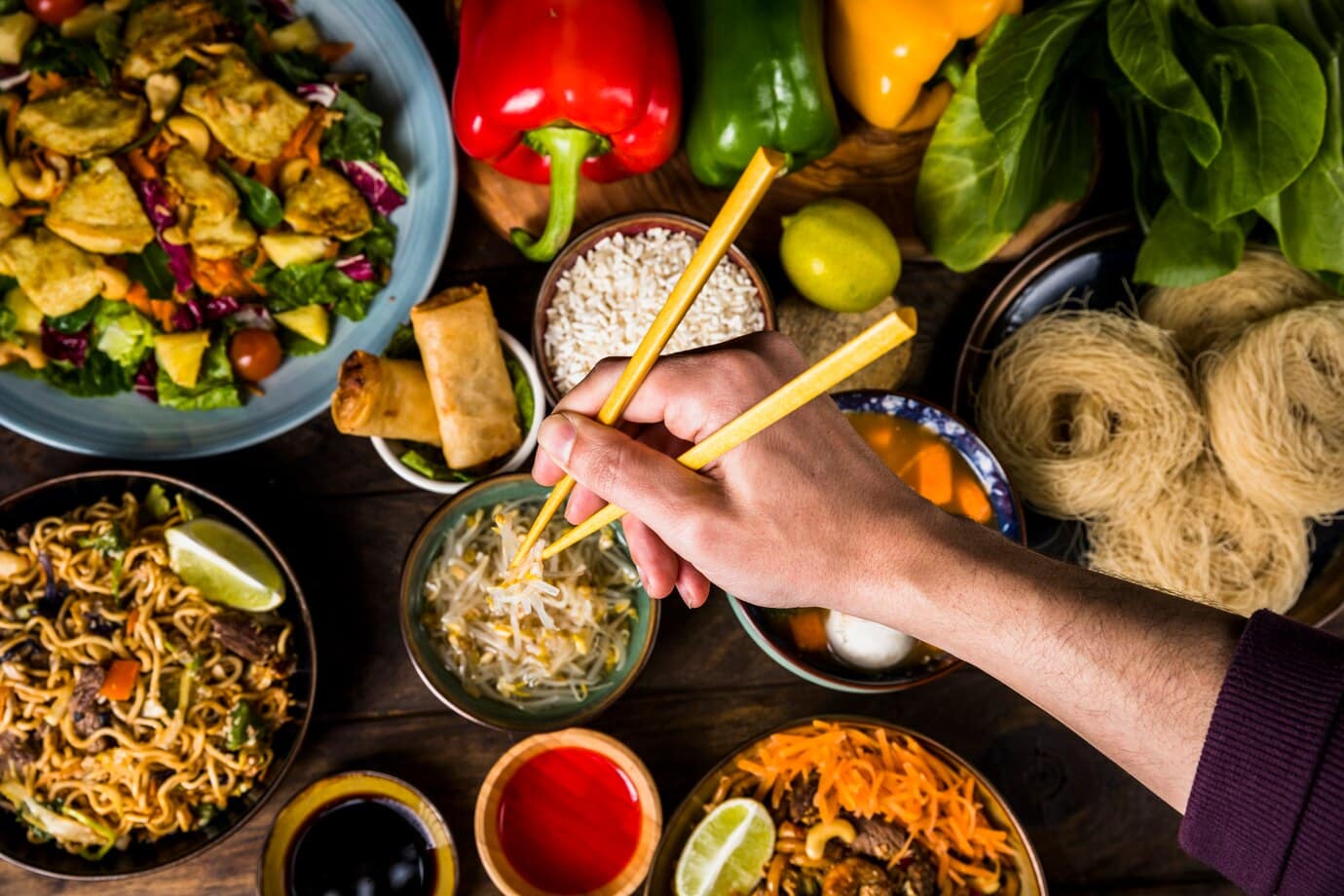 recetas de cocina asiática con verduras ecológicas